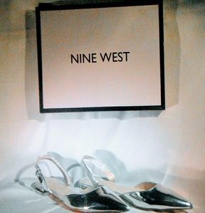 Nine. West Silver Flat